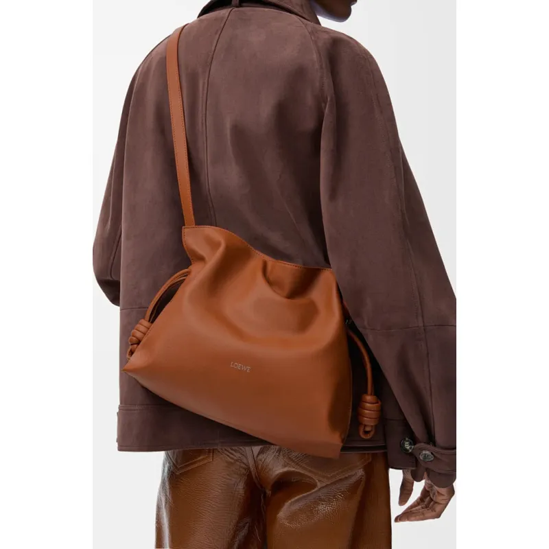 Loewe Flamenco Nappa Leather Drawstring Bag 30x24.5x10.5cm #A63852