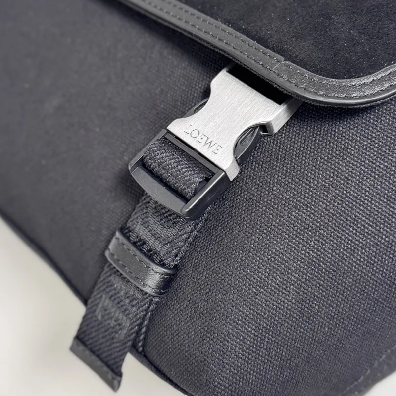 Loewe Medium Canvas & Suede Flex Messenger Bag #A63226