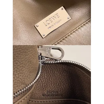 Loewe Featherlight Puzzle Suede Leather Bag 24x10.5x16CM #A63861