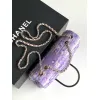 Chanel CF Sequin Quilted Flap Chain Bag, 14 x 21 x 8 cm #A63222 Chanel CF Sequin Quilted Flap Chain Bag, 14 x 21 x 8 cm #A63222