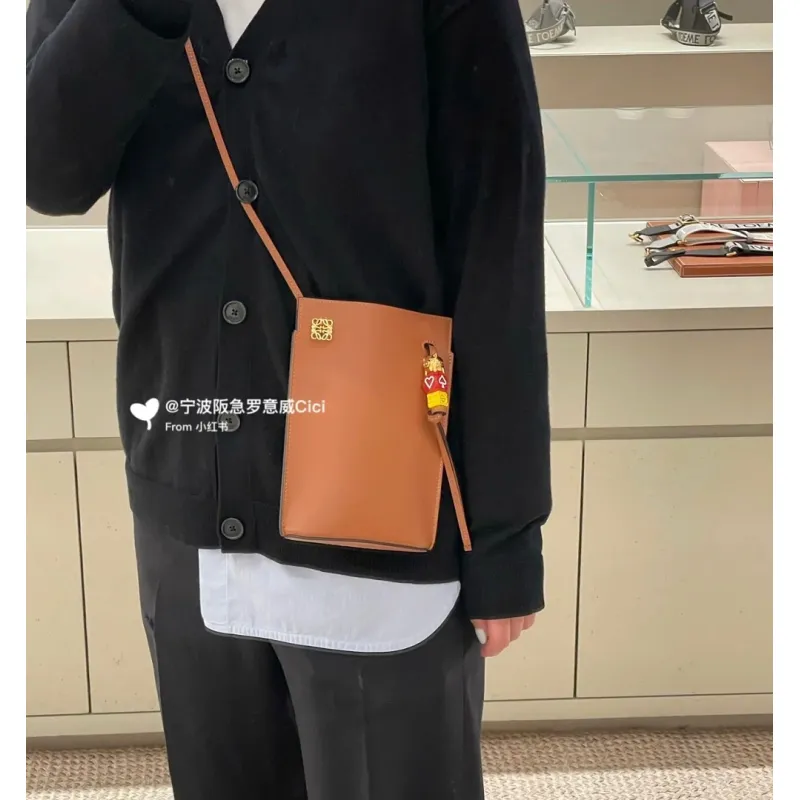 Loewe Anagram Calfskin Crossbody Bucket Bag 21×15×5cm #A65009