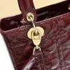 D-ior Lady Handbags Black/Wine/Red/White #A57293