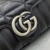 Gucci GG Marmont Matelassé Leather Mini Shoulder Bag 16.5×10.2×5.1cm #A65033
