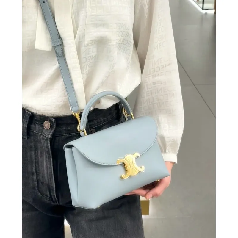 CELINE TEEN NINO BAG IN SMOOTH SATINATED CALFSKIN #A49608