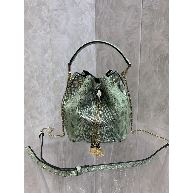 Bvlgari Serpenti Bucket Bag Collection In Distinctive Hues And Textures #A51662