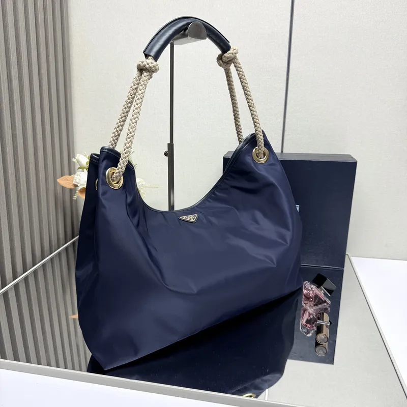 Prada Nylon Handbag Collection With Rope Handles In Versatile Colors #A51641