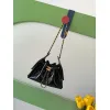 Chanel Hobo Shoulder Bag  Hippie Style Vintage Gold Coin Button Drawstring Bucket Bag #A59440