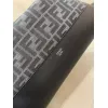 Fendi Brown And Beige FF Logo Jacquard Fabric Shoulder Bag With Leather Trims size:34×22 #A54307 Fendi Brown And Beige FF Logo Jacquard Fabric Shoulder Bag With Leather Trims size:34×22 #A54307