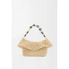 Loewe Medium Ola Raffia & Leather Shoulder Bag, 26 x 13 x 18 cm #A63229