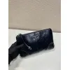 Elegant Black Prada Leather Clutch With Iconic Logo For Timeless Fashion Looks #A49962
