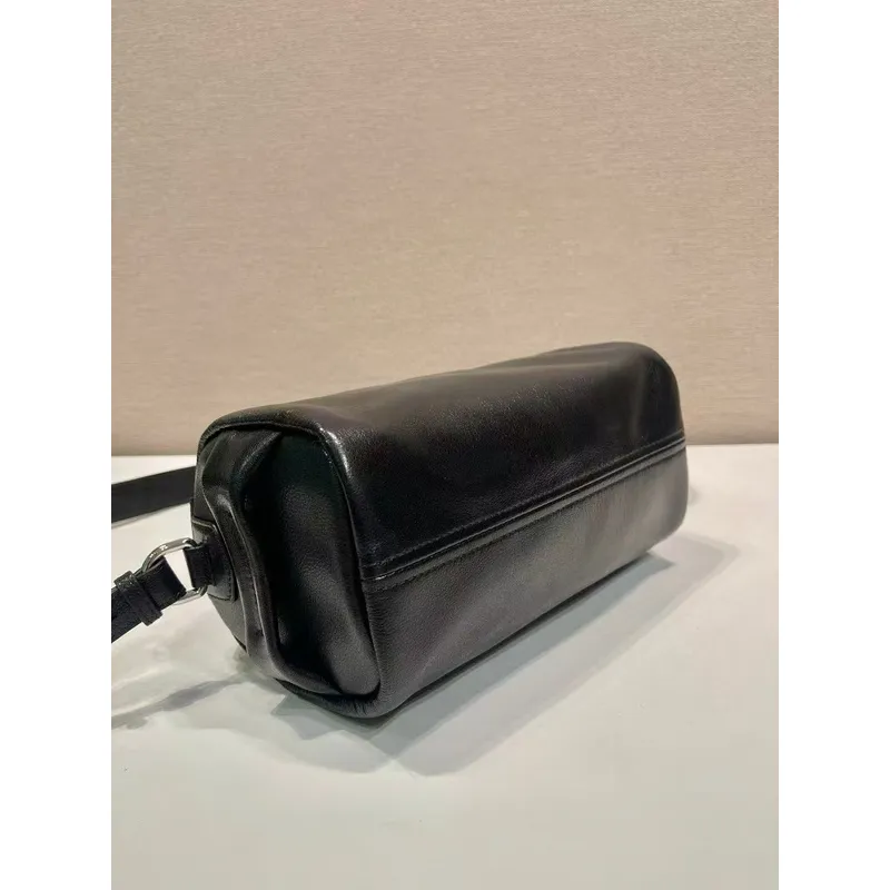 Chic Prada Barrel Bags In Suede And Leather For Fashion - Forward Styling #A49961