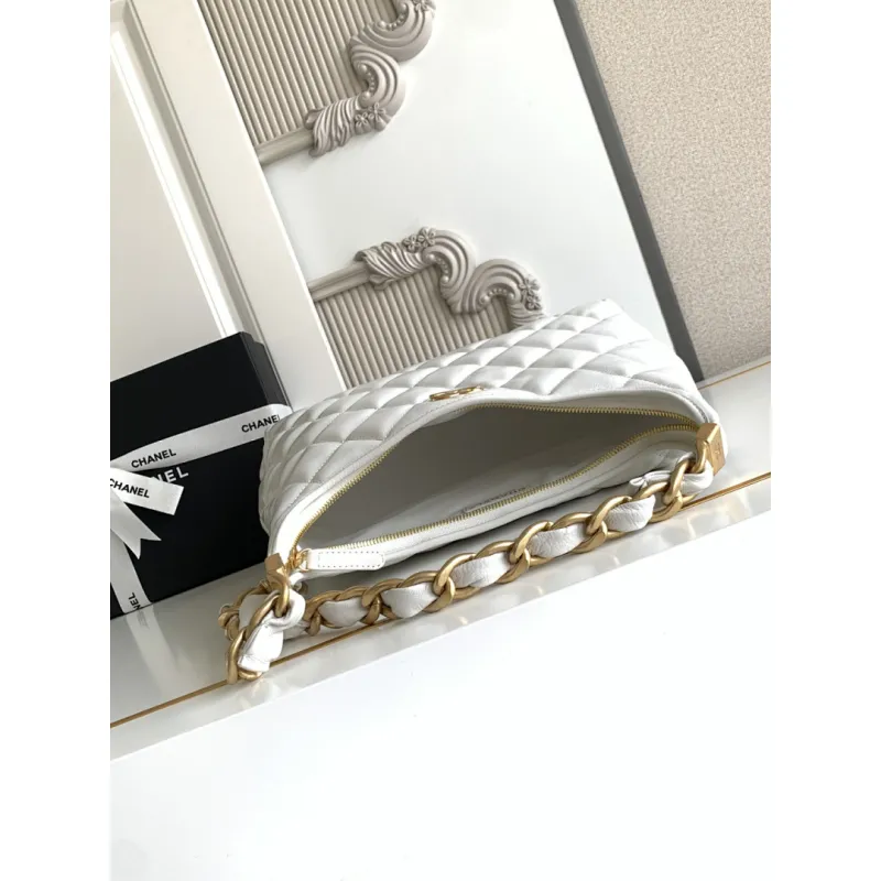 Chanel 4923 Quilted Hobo Bag in Crinkled Lambskin Size 32x30x12CM #A62915