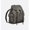 D-ior Mens Grey Embossed Leather Backpack with Signature Hardware - Luxury Fashion for Urban & Travel Essentials A205 #A57316 D-ior Mens Grey Embossed Leather Backpack with Signature Hardware - Luxury Fashion for Urban & Travel Essentials A205 #A57316