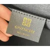 Givenchy Black Canvas Tote Bag With Branding And Gold Hardware #A52344