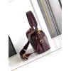 Prada Galleria Soft Shoulder Bag (2 Colors) – Burgundy/Black Leather with Gold-Tone Triangle Logo & Convertible Strap #A59180