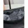 Miu Miu Ribbon Oil-Wax Leather Shoulder Bag 21×12.5×9.5cm #A65026