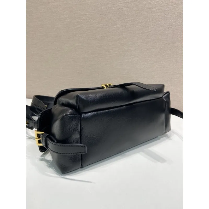 Prada Brown Leather Crossbody Bag 1BD394 #A55691