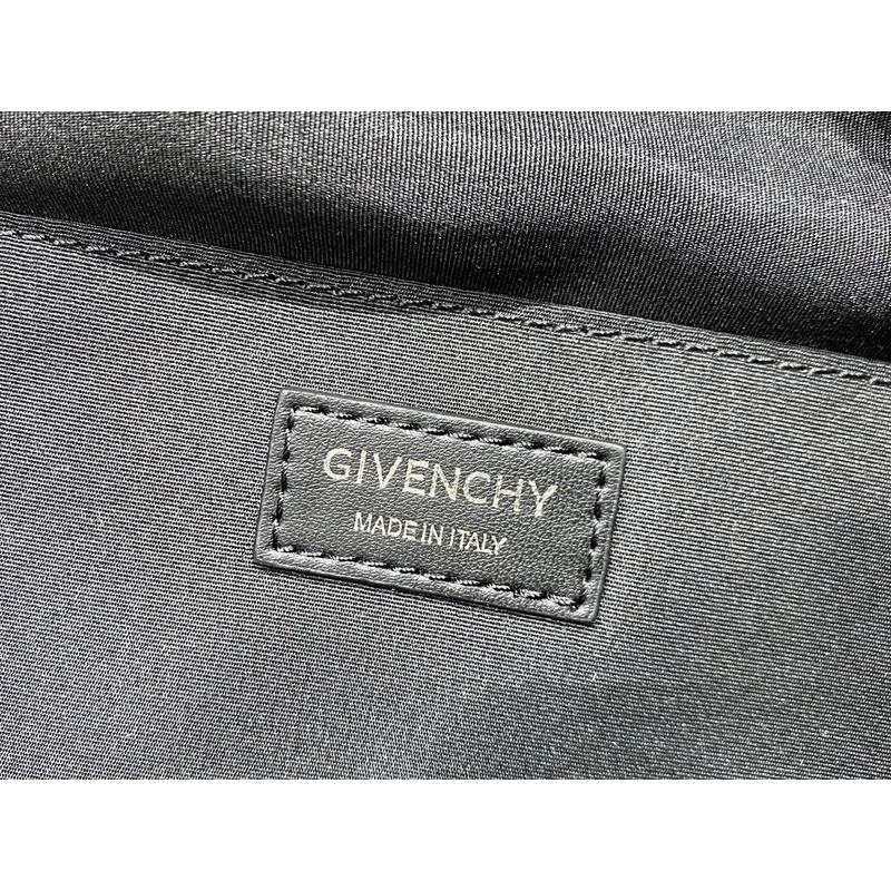 Givenchy Black Nylon Logo Emblazoned Waist Bag #A52350