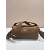 Chic Prada Barrel Bags In Suede And Leather For Fashion - Forward Styling #A49961