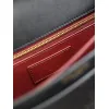 SAINT LAURENT Cassandra Envelope Crossbody Bag Set – Tan Leather-Suede & Black Velvet with Gold YSL Logo (Detachable Chain Strap) #A58773