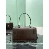 Prada Leather Handbag With Structured Design And Signature Hardware #A51644