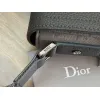 D-ior Saddle Messenger Bag – Anthracite Gray Oblique Jacquard & Grained Calfskin with Signature Aluminum Buckle #A59163