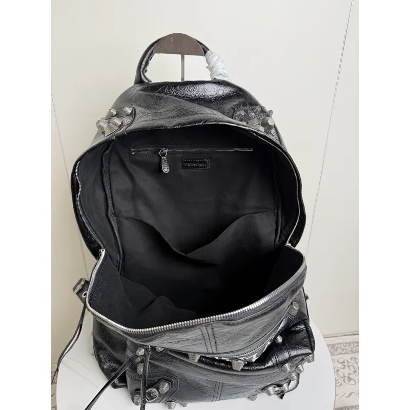 Balenciaga 188024 Le Cagole Backpack in Cracked Lambskin Size 35x46x18CM #A62924