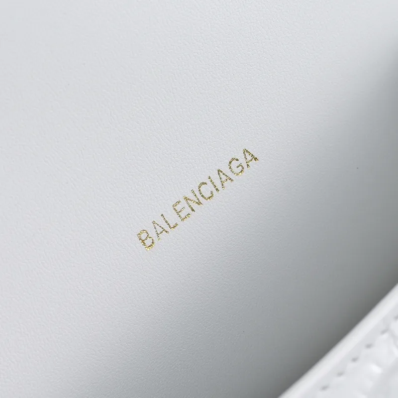 Balenciaga Hourglass Croc Embossed Handbag 19x8x21cm #A64986 Balenciaga Hourglass Croc Embossed Handbag 19x8x21cm #A64986