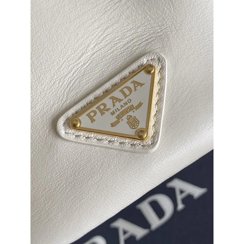 Prada Re-Edition Bucket Bag (4 Colors) – Red/Black/White/Brown Fabric with Gold-Tone Chain & Triangle Logo #A59177 Prada Re-Edition Bucket Bag (4 Colors) – Red/Black/White/Brown Fabric with Gold-Tone Chain & Triangle Logo #A59177