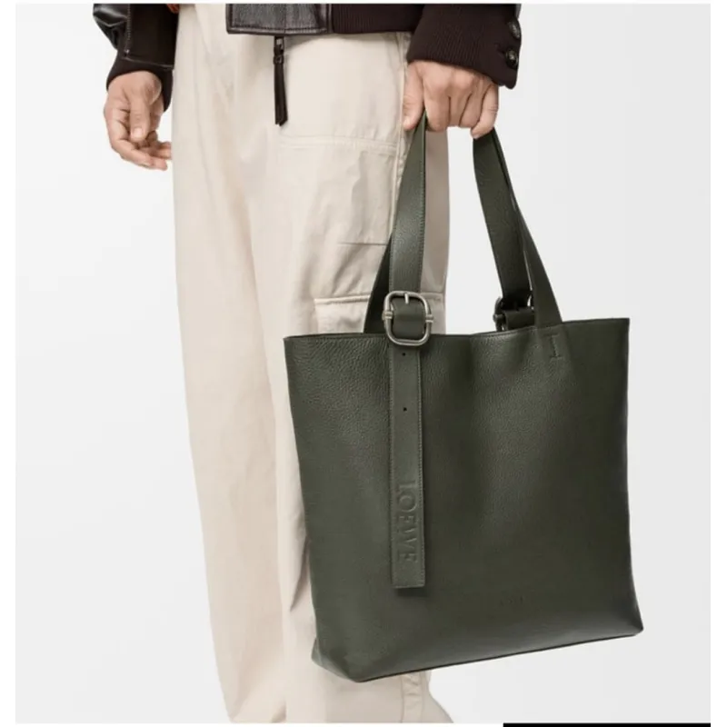 Loewe Loop Leather Tote Bag 35x35x10cm #A63846