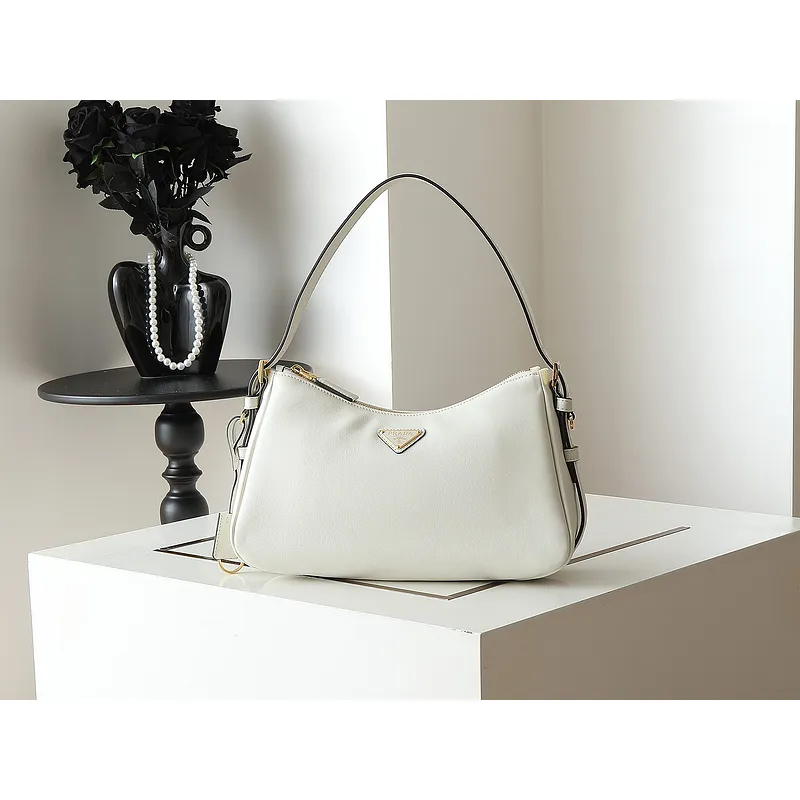Prada Leather Shoulder Bags in Neutral Tones for Timeless Elegance size:31×18×10cm #A53926