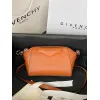 Givenchy Orange Leather Crossbody Bag With Signature Branding #A52347