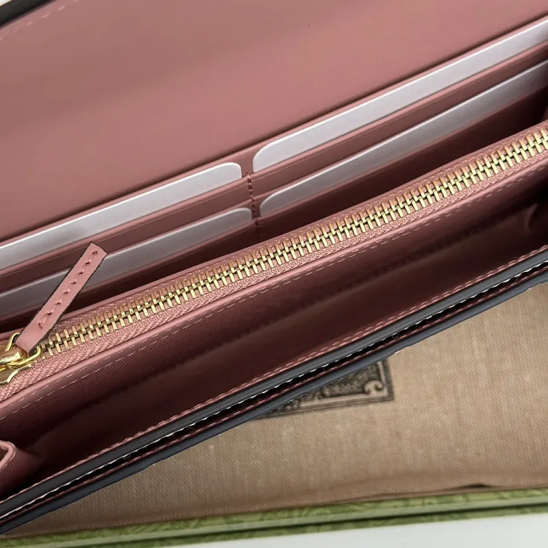 Gucci GG Embossed Leather Envelope Continental Wallet 19×10×3.5cm #A65013