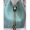 Bvlgari Serpenti Bucket Bag In Blush Leather With Iconic Detailing #A51661 Bvlgari Serpenti Bucket Bag In Blush Leather With Iconic Detailing #A51661