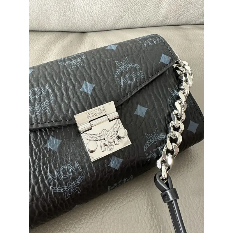MCM Small Envelope Crossbody Bag, Visetos Monogram, Style 65008 11-18.5-4cm #A61796