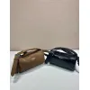 Chic Prada Barrel Bags In Suede And Leather For Fashion - Forward Styling #A49961