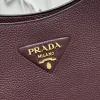 Prada 1BC073 Large Tote Bag - Burgundy Leather Crossbody Style with Adjustable Logo Strap #A59501 Prada 1BC073 Large Tote Bag - Burgundy Leather Crossbody Style with Adjustable Logo Strap #A59501