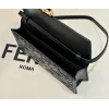 Chic Black Fendi Crossbody Bag With Embossed FF Motif And Chain Strap For Timeless Style size:21×5×11cm #A54311 Chic Black Fendi Crossbody Bag With Embossed FF Motif And Chain Strap For Timeless Style size:21×5×11cm #A54311