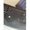 Sleek Black D-ior Leather Crossbody Bag for Timeless Everyday Elegance size:22×10×12cm #A54110 Sleek Black D-ior Leather Crossbody Bag for Timeless Everyday Elegance size:22×10×12cm #A54110