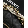Chanel AS5898 Quilted Hobo Bag with Pearl Chain Strap Size 13-23.5-7.5 #A62897