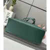 Loewe Green Leather Drawstring Tote Bag With Bold Branding For Chic Everyday Use #A50065