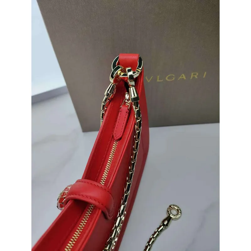 Bvlgari Serpenti Handbag Collection In Vibrant Colors And Chain Detailing #A51659