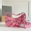 Balenciaga - Inspired Studded Shoulder Bags in Vibrant Color Palettes #A53897 Balenciaga - Inspired Studded Shoulder Bags in Vibrant Color Palettes #A53897