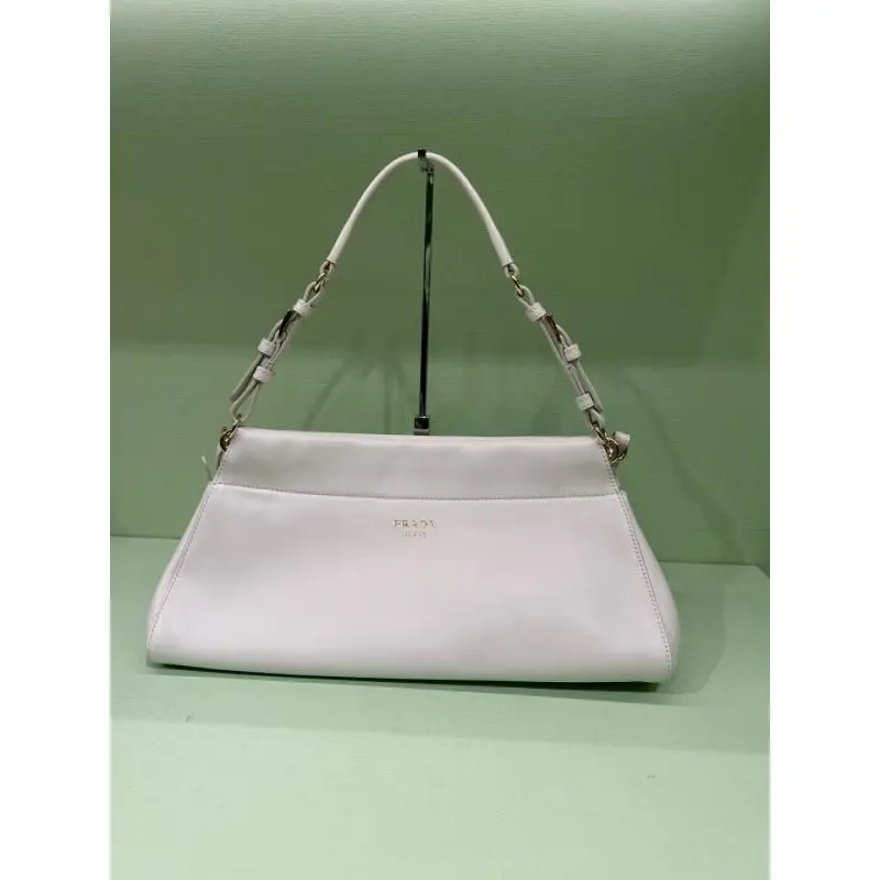 Prada Black Leather Shoulder Bag 1BC262 #A55688