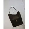 Saint Laurent 844346 Niki Series Suede Bucket Bag - Dark Brown with LE CASSANDRE Logo #A59503 Saint Laurent 844346 Niki Series Suede Bucket Bag - Dark Brown with LE CASSANDRE Logo #A59503