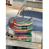 Miu Miu Crochet Hobo Bags: Colorful, Handcrafted Style Statements size:25.5×14×10cm #A53542