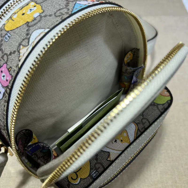 Gucci GG Canvas Mini Backpack With Colorful Cartoon Character Prints #A52727