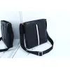 Bally Black Leather Crossbody Bag With Signature Stripe For Modern Elegance #A51671