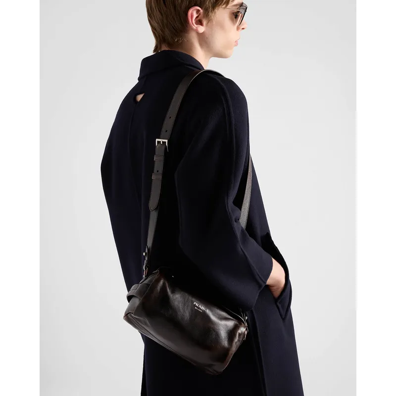 Chic Prada Barrel Bags In Suede And Leather For Fashion - Forward Styling #A49961
