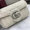Gucci GG Marmont Matelassé Leather Mini Shoulder Bag 16.5×10.2×5.1cm #A65033